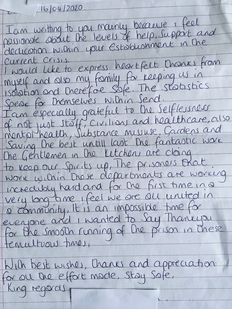 send a letter to a prisoner uk